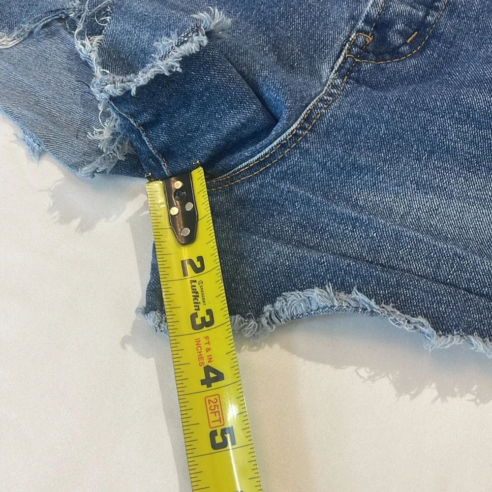 JESSICA SIMPSON SIZE 31 HIGH WAIST Denim Blue Women's Shorts